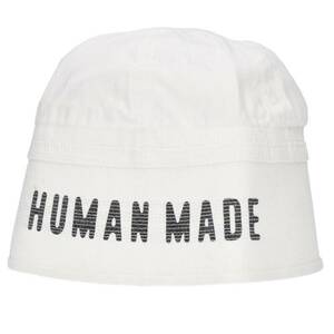 ヒューマンメイド HUMAN MADE サイズ:L ロゴプリントバケット帽子 中古 BS99