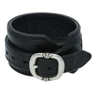 クロムハーツ Chrome Hearts RR TINY BUCKLE/ロックンロール サイズ:1 レザーブレスレット 中古 GZ11