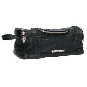 クロムハーツ Chrome Hearts DUFFLE セメタリークロスパッチダガージップレザーハンドバッグ 中古 SJ02