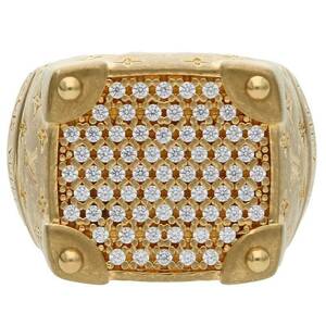  Louis Vuitton LOUISVUITTON 24SS M1543M size :19 number /M ring *LV rope pave ring used SB01