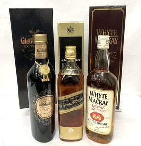 未開栓3本★Johnnie Walker ジョニーウォーカー Glenfiddich グレンフィディック 18年 WHYTE & MACKAY ホワイトマッカイ ウイスキー 古酒