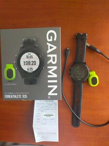 [中古] GARMIN ガーミン ランニングウォッチ ForeAthlete 935 全付属品有り＋ガラスフィルム＋購入明細書