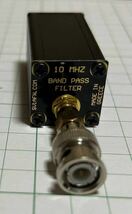 SV1AFN.COM 10mhz BAND PASS FILTER② 50Ω マスタークロック用BNCケーブルとクロックとの音を良くするフィルターです。BNC接続端子付_画像1