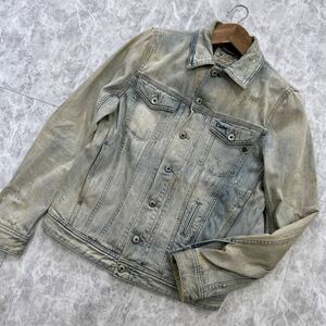 JJ @ 国内正規品 '洗礼されたデザイン' DIESEL ディーゼル COTTON 3rd デニムジャケット / Ｇジャン sizeS メンズ 上着 アウター 古着 