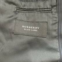 JJ @ 日本製 '高級感溢れる' BURBERRY BLACK LABEL バーバリー ブラックレーベル SUPER 100's WOOL ストライプ柄 テーラードジャケット 38R_画像7