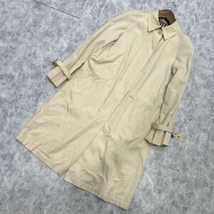 B @ 日本製 '高級感溢れる' Aquascutum アクアスキュータム 高品質 COTTON 比翼 ステンカラーコート / スプリングコート 3S 上着 アウター