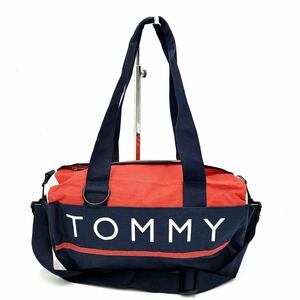 A @ 使い勝手抜群 '人気モデル' TOMMY HILFIGER トミーヒルフィガー 2WAY ショルダーバッグ 斜め掛け 手提げ鞄 ハンドバッグ トリコカラー