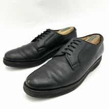 F @ 履き心地抜群 '洗礼されたデザイン' REGAL リーガル LEATHER ビジネスシューズ 革靴 26.5cm メンズ 紳士靴 vibramソール BLACK 黒系_画像1