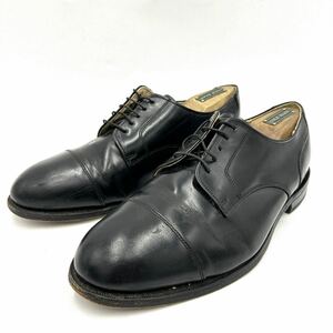 F @ 米国製 '極上レザー使用' STAFFORD EXECUTIVE スタッフォード 本革 ビジネスシューズ 革靴 US9.5 27.5cm 紳士靴 ストレートチップ 
