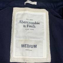 L▼都会のカジュアルウェア '着心地抜群' Abercrombie＆Fitch アバクロンビーアンドフィッチ 刺繍 ジップアップ トラックジャケット size:M_画像9