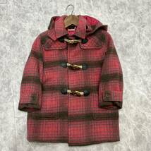 BB @ 洗礼されたデザイン '着心地抜群' Paul Smith ポールスミス WOOL混 トグル付き ダッフルコート 120cm キッズ youth アウター 古着 _画像2