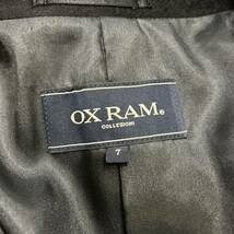 BB1 @ 美品 '極上CASHMERE100%' OXRAM COLLEZIONI カシミヤ WOOL ステンカラーコート size102-7 着心地抜群 メンズ 上着 アウター BLACK_画像7