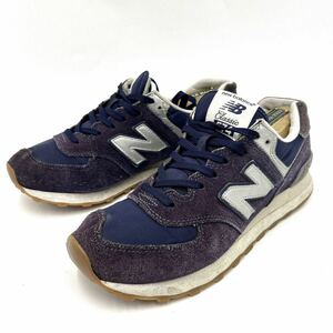 A @ 16年製 '履き心地抜群' New Balance ニューバランス ML574HRJ スエード LEATHER ローカット スニーカー 25.5cm メンズ 靴 シューズ 