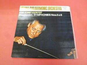 L-240107★LP★Vienna Philharmonic Orchestra/Hans Schmidt-Isserstedt /BeethovenSymphonies Nos. 5 & 8★ベートーヴェン交響曲第5・8番