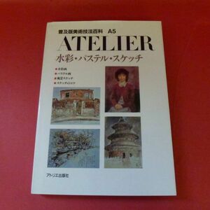 C2-240124☆アトリエ　水彩・パステル・スケッチ　普及版美術技法百科