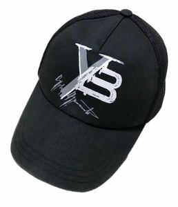 9978《Y-3 ワイスリー Yohji Yamamoto ヨウジヤマモト アディダス》15周年記念 ロゴプリント スナップバック キャップ ブラック FREE