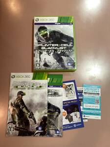 後方互換対応済 初回DLCカード付Xbox360★スプリンターセル ブラックリスト★used☆Splinter Cell Blacklist☆import Japan JP