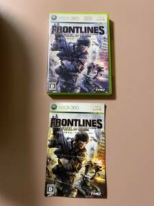 Xbox360★フロントライン フュエルオブウォー★used☆Frontline fuel of war☆import Japan JP