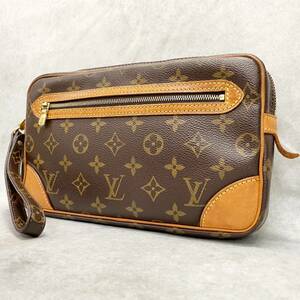 1円〜 美品 LOUIS VUITTON ルイヴィトン モノグラム マルリードラゴンヌGM　クラッチバッグ　セカンドバッグ M51825