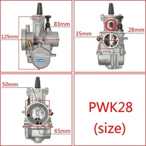 2スト対応 分離給油 オイルニップル付き PWK28タイプキャブレター 検)NSR50/80/125 NS1 MBX50/125 リード100 ジャイロX ディオ MTX125/200R_画像2