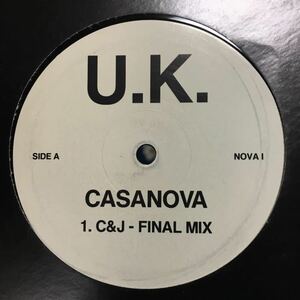 Casanova / Ultimate Caos この盤オンリーのリミックス C&J カットファーザーアンドジョー オリジナル12インチ プロモ ハネ系好きに