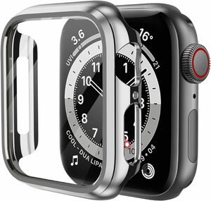 KIMOKU コンパチブル Apple Watch ケース 40mm アップルウォッチ 保護カバー シルバー　腕時計アクセサリー