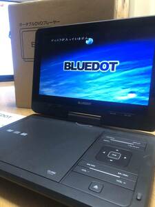 BLUEDOTポーダブルDVDプレーヤーBDP－１０３０K 10インチワイドTFTモニター 訳あり　モニター180回転