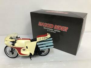 仮面ライダー モーターバイクシリーズ 1/6スケール サイクロン号 ver.フルカラー ※箱ダメージ 中古品 sykmn070427