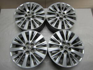 ☆トヨタ 20系 アルファード / ヴェルファイア 後期 純正アルミホイール 18 x 7.5J インセット45 ハブ径60mm PCD114.3 x 5H 流用 中古☆