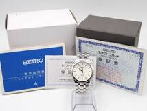 1000円～☆SEIKO セイコー QZ メンズ腕時計 7N01-0DM0 スピリット シルバー文字盤 裏スケ/N06621_画像2
