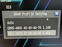 DDR5 64GB (32GB x 2) G.Skill Trident Z5 RGB 6000Mhz (Intel XMP) F5-6000J3238G32GX2-TZ5RK ブラック_画像6