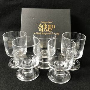 6P16 未使用 希少 Adam＆Eve ゴブレット【商品説明必読】アダム＆イヴ たち吉 ガラス グラス 酒器 食器 キッチン 1000-