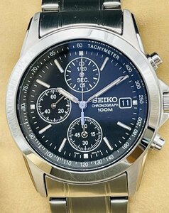 中古 美品 セイコー SEIKO クロノグラフ 腕時計【国内正規品】 SND309P メンズ