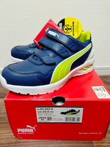  Puma safety shoes 64.242.0 size25.0 rider 2.0 blue low new goods unused 