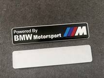 BMW ///M★12*2.6CM★カーステッカー エンブレム プレート アルミ製 フェンダーバッジ シール 傷を隠す 2枚セット 538番_画像3