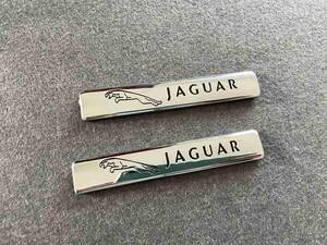 ジャガー JAGUAR カーステッカー プレート 金属製 車用デカール エンブレム フェンダーバッジ シール 送料無料 2枚セット　F30番