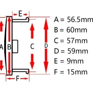 三菱 MITSUBISHI ホイールキャップ ホイール ハブキャップ センター キャップ保護 防塵 4個セット 外径60mm 132番の画像8