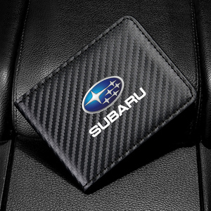 スバル SUBARU カードケース 免許証ケース カードホルダー PUレザー カーボン調 名刺ファイル カード入れ クレジットカードケース
