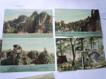 峡流の魅力。恵那峡の奇観・天然色絵はがき。8枚入り。時代色のある絵葉書です。_画像6