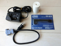 EPSON HC-20 ハンドヘルドコンピュータ 動作品 RS-232Cケーブル HC-20大辞典 テープ ゲーム リボン マイコン マシン語 モニタ ジャンク_画像6
