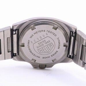 HEUER ホイヤー チタニウム クォーツ レディース 腕時計 グレー文字盤 823.208【いおき質店】の画像9