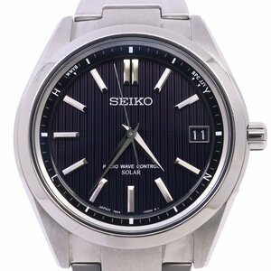 SEIKO セイコー ブライツ ソーラー電波 メンズ 腕時計 チタン 黒文字盤 SAGZ083 / 7B24-0BH0【いおき質店】