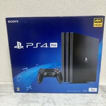 1円オークション SONY PlayStation4 PS4 Pro ジェットブラック Jet Black CUH-7200B 1TB プレステ4 動作確認済 初期化済 _画像1