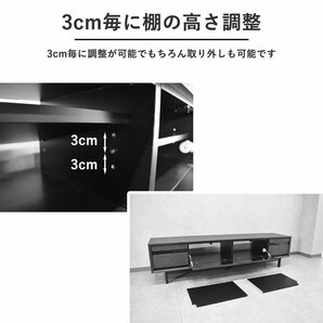 【限定送料無料】セラミック調 石目柄180cm幅テレビ台ローボード アウトレット家具 収納 AVボード【新品 未使用 展示品】KENの画像6