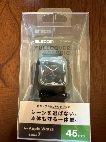 【新品未使用】エレコム Apple Watchケース カバー バンド一体型 45mm [Apple Watch 7・8・9対応] 