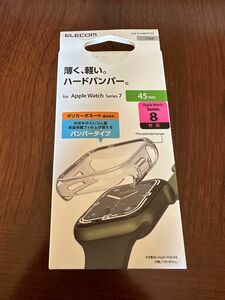 【新品未使用】エレコム Apple Watch series7・8・9 45mm用ハードバンパー クリア AW-21ABPPCR