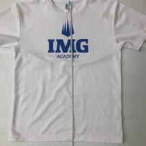 【送料無料】IMG academyアカデミー Tシャツ　テニス 通気性 速乾性 サイズS 難あり 白 ホワイト 錦織圭 西岡良仁 坂本玲_画像8