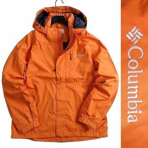 ■Columbia コロンビア 防風通気性 OMNI-WIND BLOCK フーデッド ジャケット ブルゾン アウトドアウェア YLG001 821 100/L ▲020▼bus117co