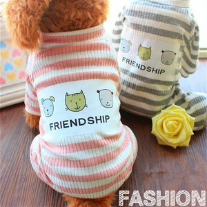  dog. clothes coveralls inner four pair pet clothes soft feel of eminent! dog clothes border pattern dog wear pet accessories one Chan clothes 