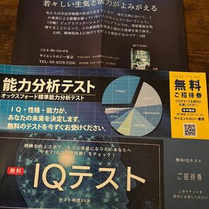 期間限定価格！能力分析テスト&IQテストご招待券